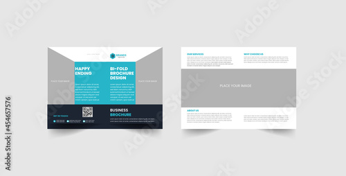 Creative Corporate Bi-fold Brochure Template.