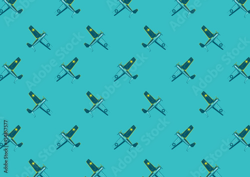Air Craft Fighter Vintage F4 Wildcat Pattern Background