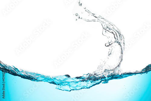 Abstract. Blue Water Splash Isolated on white background