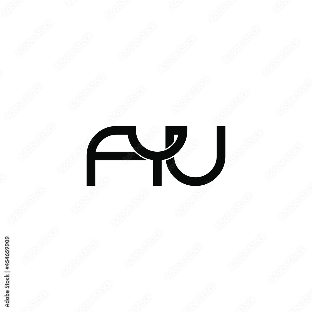 fyu initial letter monogram logo design fyu initial letter monogram logo design