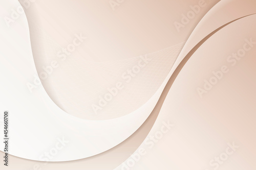 Beige abstract curved background vector