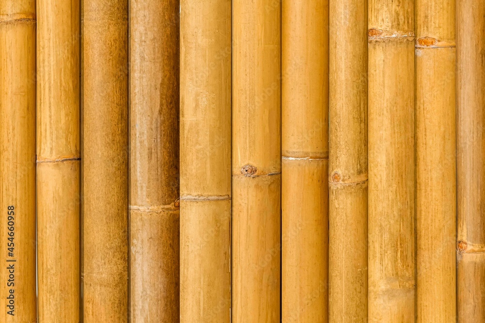 Brown old Bamboo fence texture and background seamless