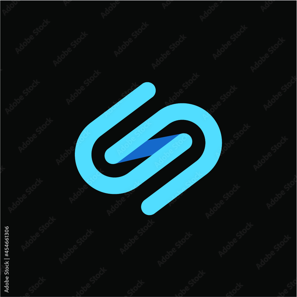 CS S Letter logo vector image CS S Letter logo vector image