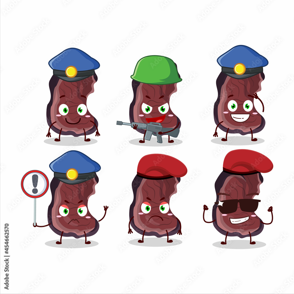 A dedicated Police officer of jelly ear mascot design style A dedicated Police officer of jelly ear mascot design style