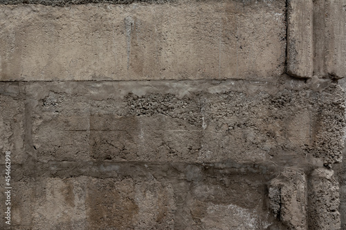 Old Gray Concrete Wall Bricks for Background, Wallpaper for Surface, Texture or 3d Material.