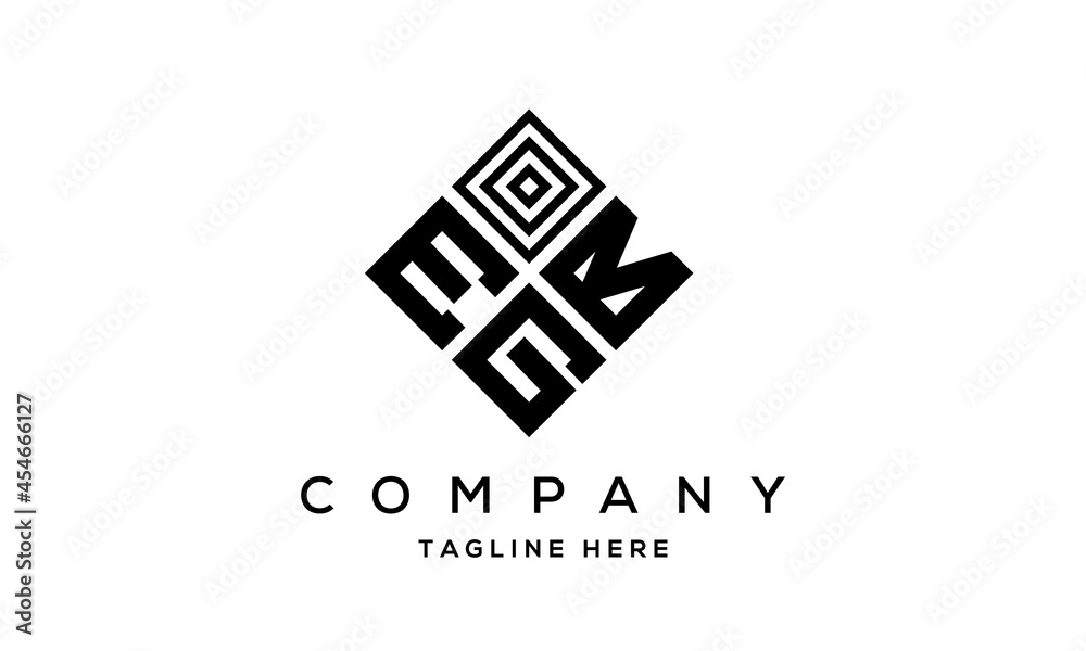 EBG square three latter logo vector EBG square three latter logo vector