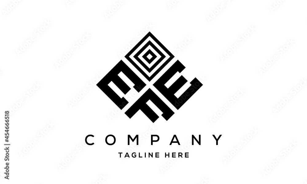 EEF square three latter logo vector EEF square three latter logo vector