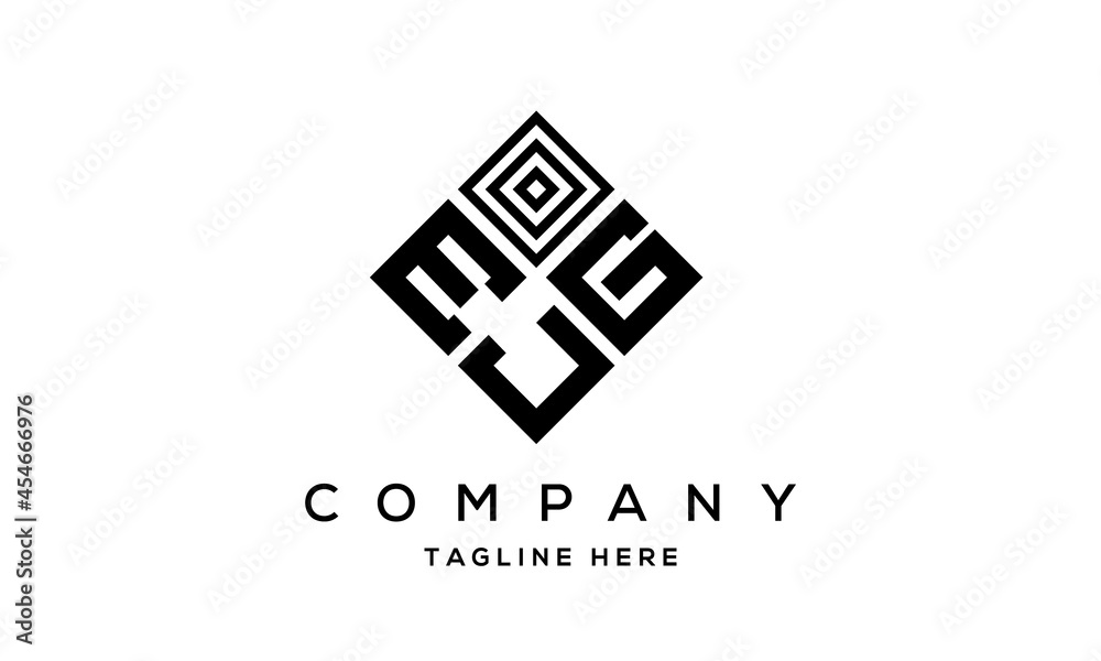 EGJ square three latter logo vector EGJ square three latter logo vector