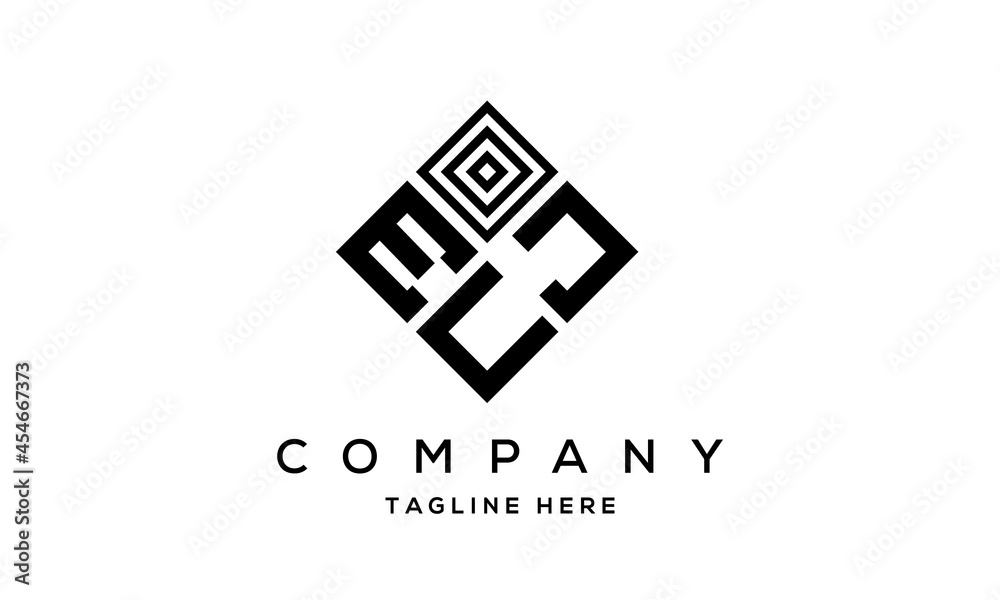 EJU square three latter logo vector EJU square three latter logo vector