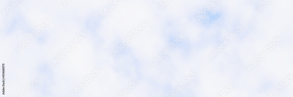 Blurred white and blue cloudy sky. 3D rendered.