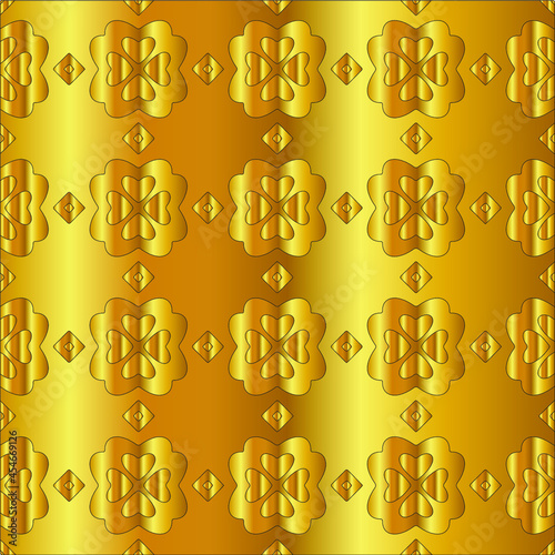  Gold metal texture background vector illustration 
