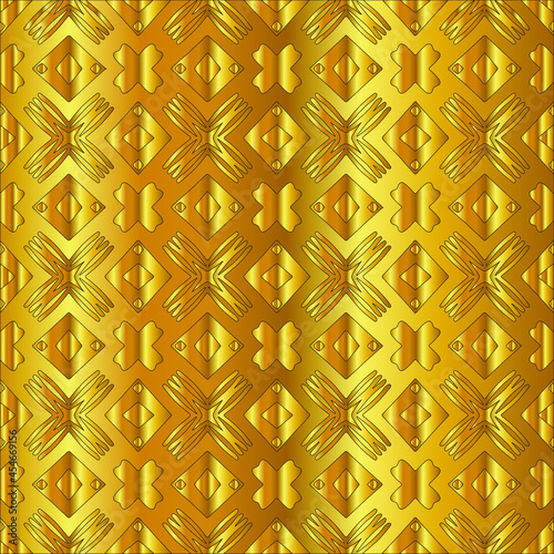  Gold metal texture background vector illustration 
