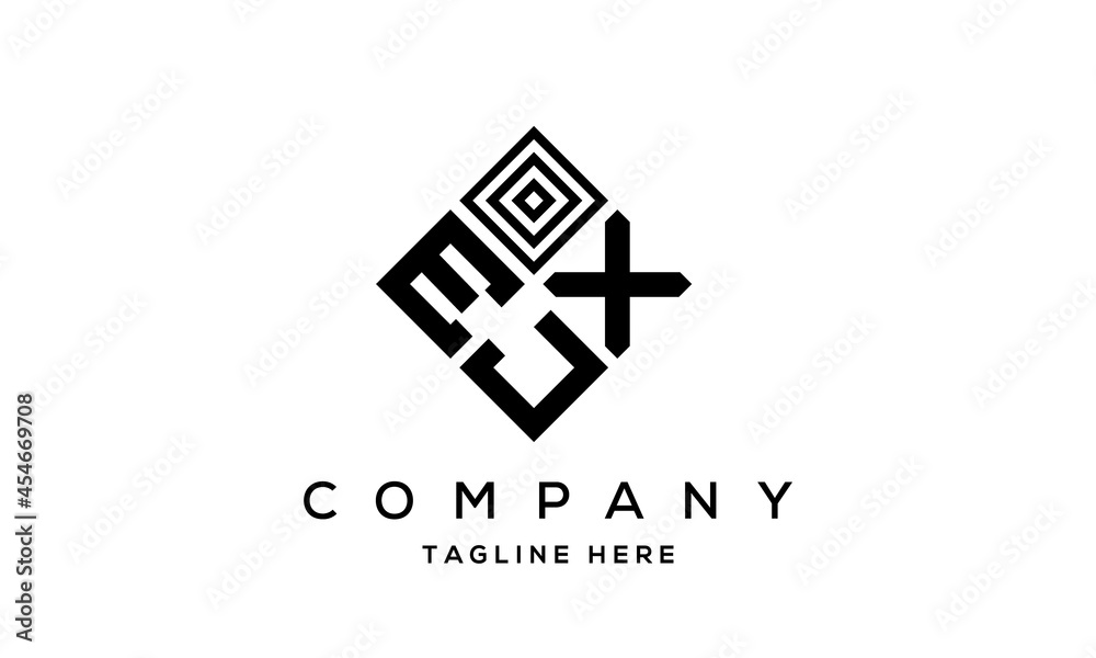 EXJ square three latter logo vector EXJ square three latter logo vector