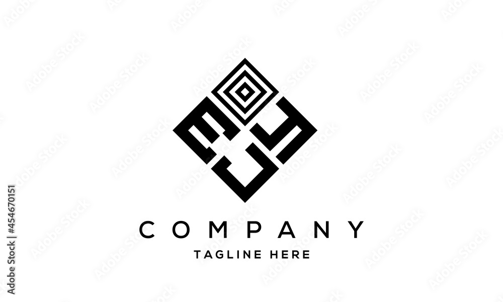 EYJ square three latter logo vector EYJ square three latter logo vector