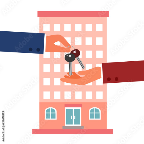 Apartment for rent. Residential building for sale. Real estate investment.