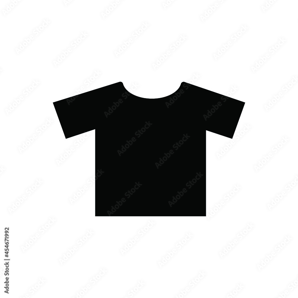 Naklejka premium Simple t-shirt black pictograph shirt icon