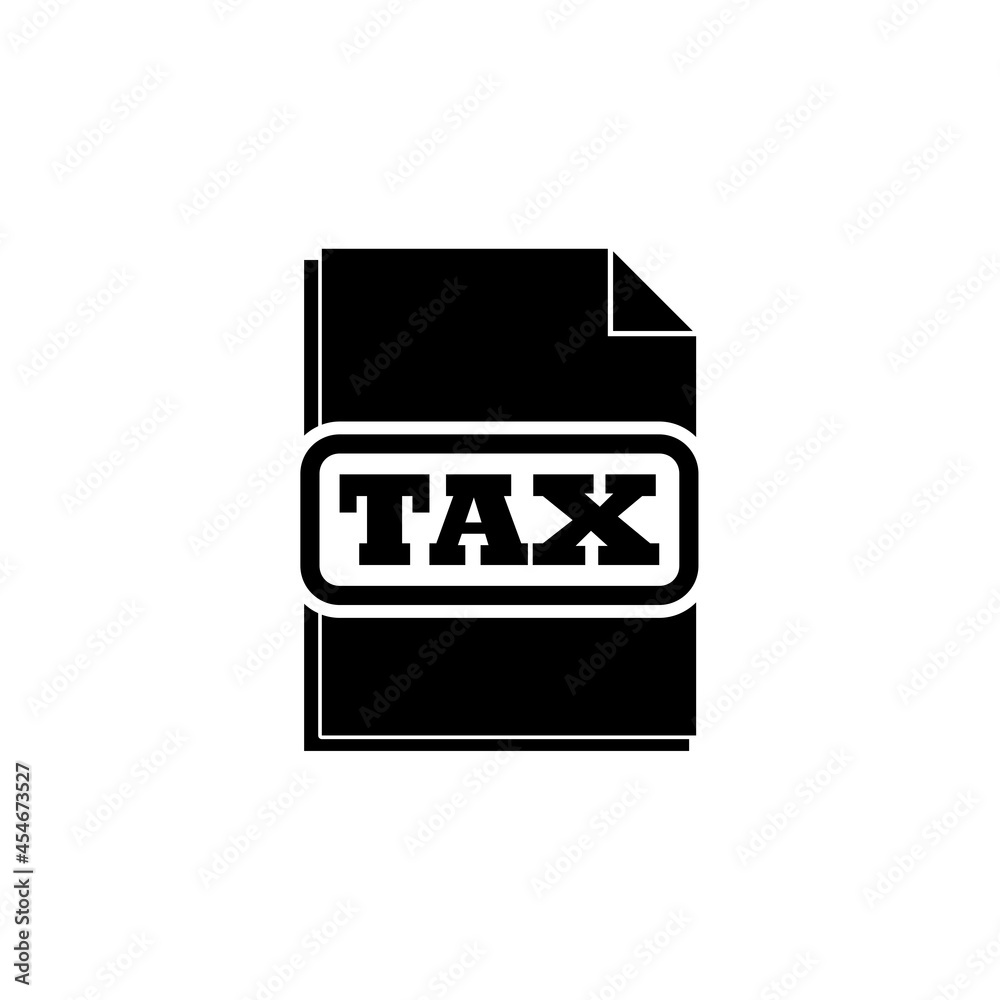 Taxes icon isolated on white background Taxes icon isolated on white background