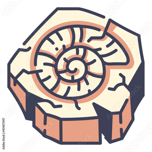 shell fossil icon