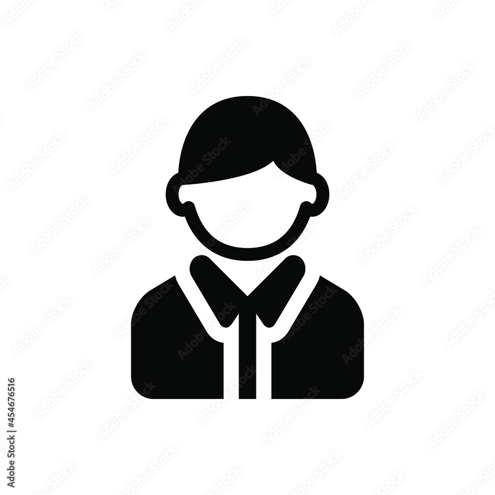 School boy icon vector graphic