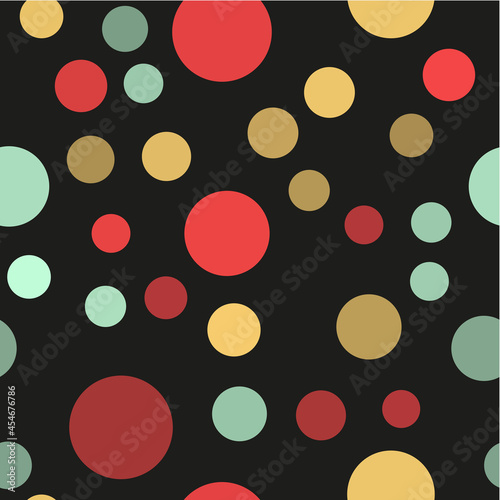 Seamless pattern with colorful circles. Vector