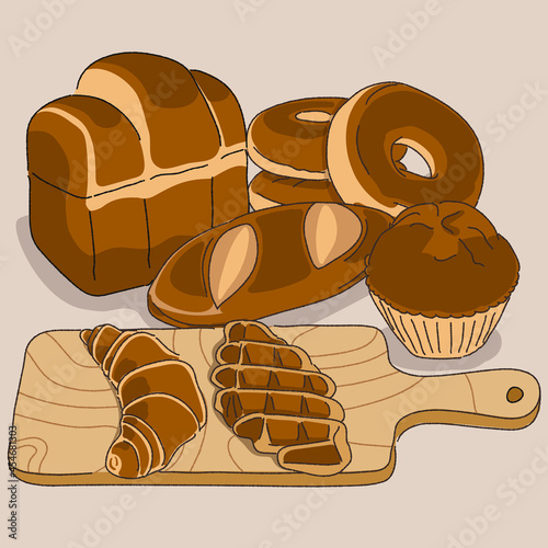 bakery bread set