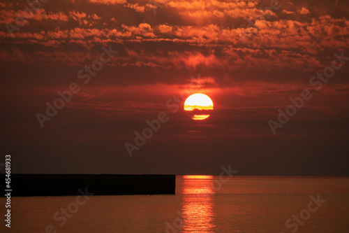 四国中央市　夕日