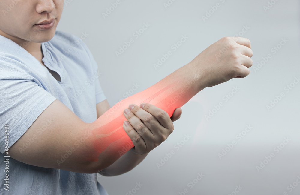 Muscle pain, arm pain, burning sensation, weak muscles, Office syndrome, Muscle tear caused by