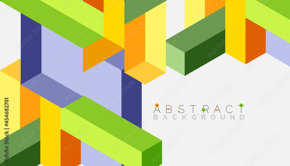 Abstract background. 3d cubes, cubic elements and blocks. Techno or business concept for wallpaper, banner, background, landing page Abstract background. 3d cubes, cubic elements and blocks. Techno or business concept for wallpaper, banner, background, landing page