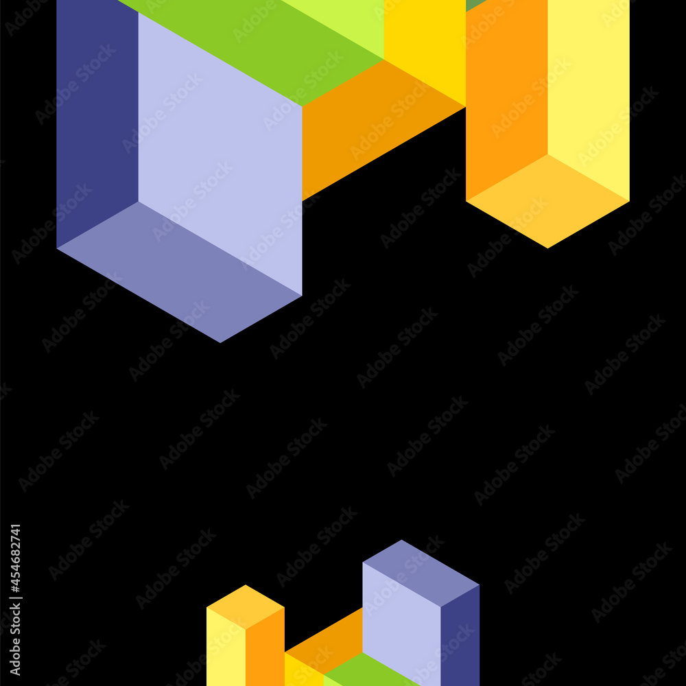Abstract background. 3d cubes, cubic elements and blocks. Techno or business concept for wallpaper, banner, background, landing page Abstract background. 3d cubes, cubic elements and blocks. Techno or business concept for wallpaper, banner, background, landing page