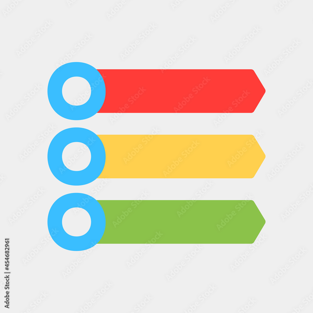 Vector illustration of infographic icon in flat style for any projects Vector illustration of infographic icon in flat style for any projects