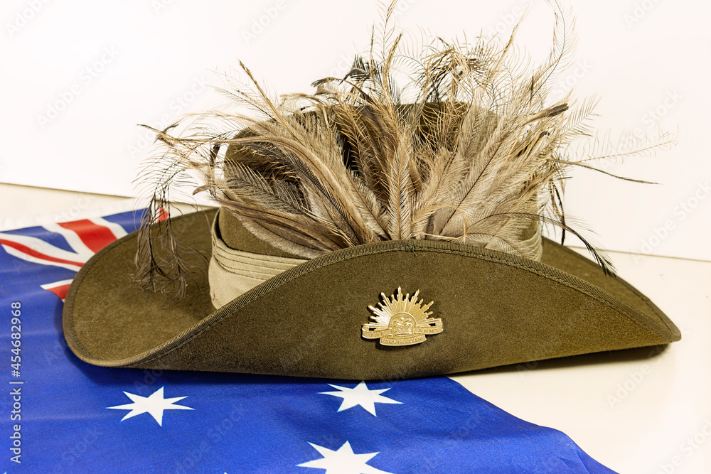 Australian Army Diggers Slouch Hat With Rising Sun Badge, The 