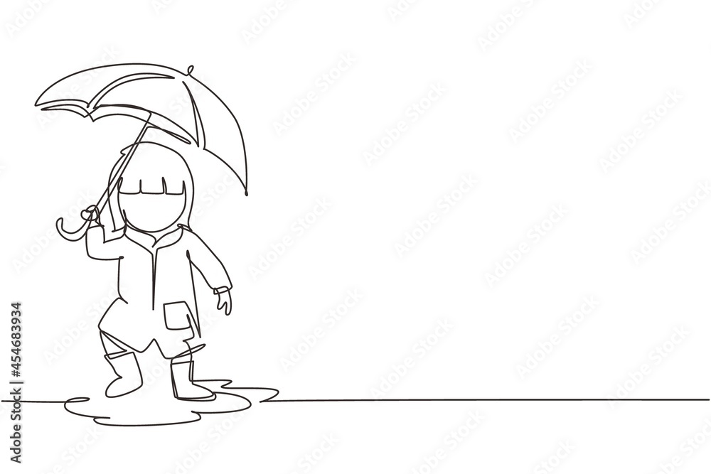 151 Kid Girl With Umbrella Drawing Stock Photos, High-Res Pictures, and  Images - Getty Images