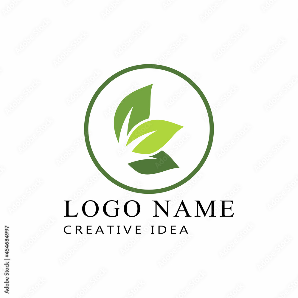 Leaf icon Vector Illustration design Logo template Leaf icon Vector Illustration design Logo template