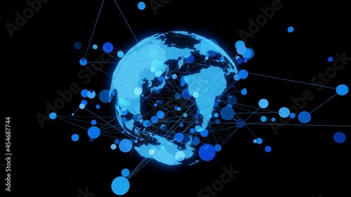 Wallpaper Mural Global communication network concept. Digital transformation. DX. Torontodigital.ca