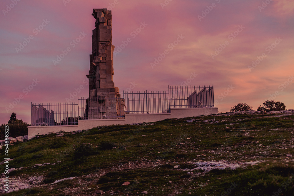 Philopapos monument, Athens, Greece