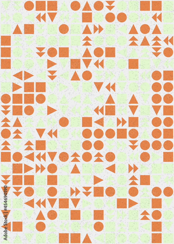 Abstract Geometric Pattern generative computational art illustration