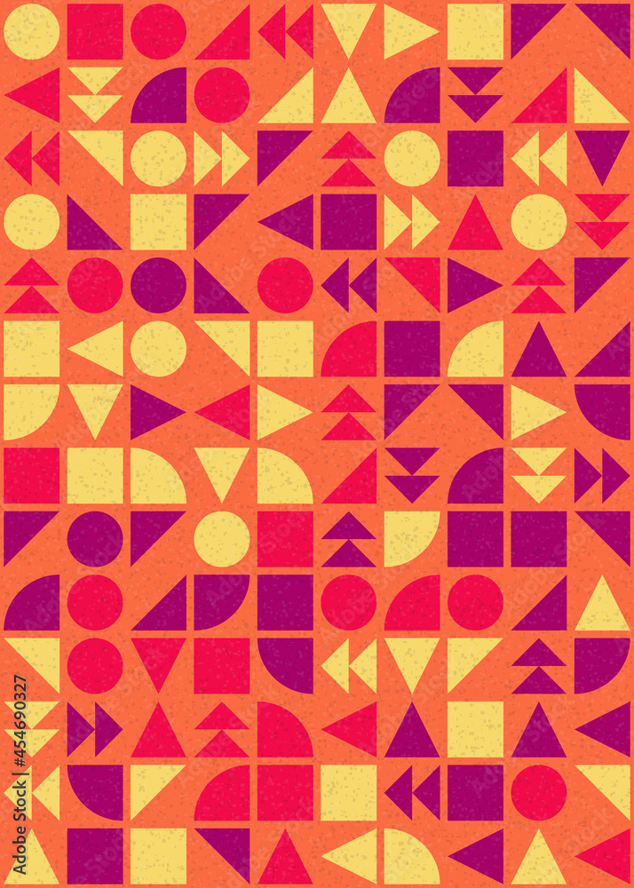 Fototapeta premium Abstract Geometric Pattern generative computational art illustration