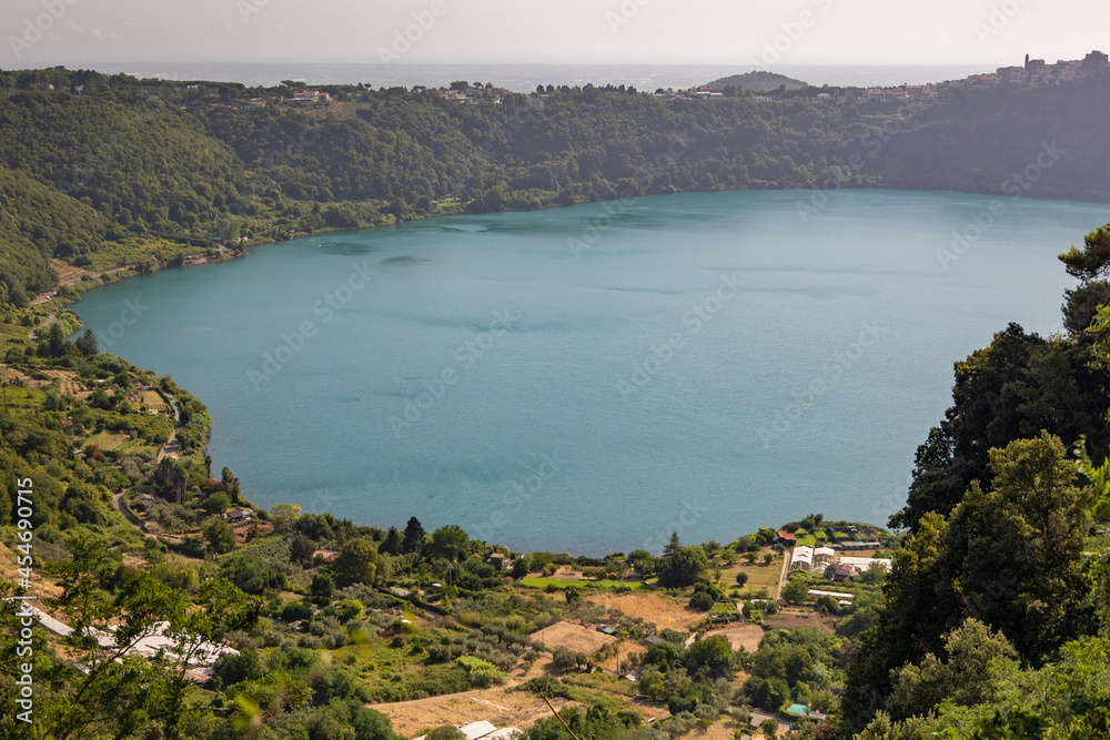 Nemi lake near rome Italy
