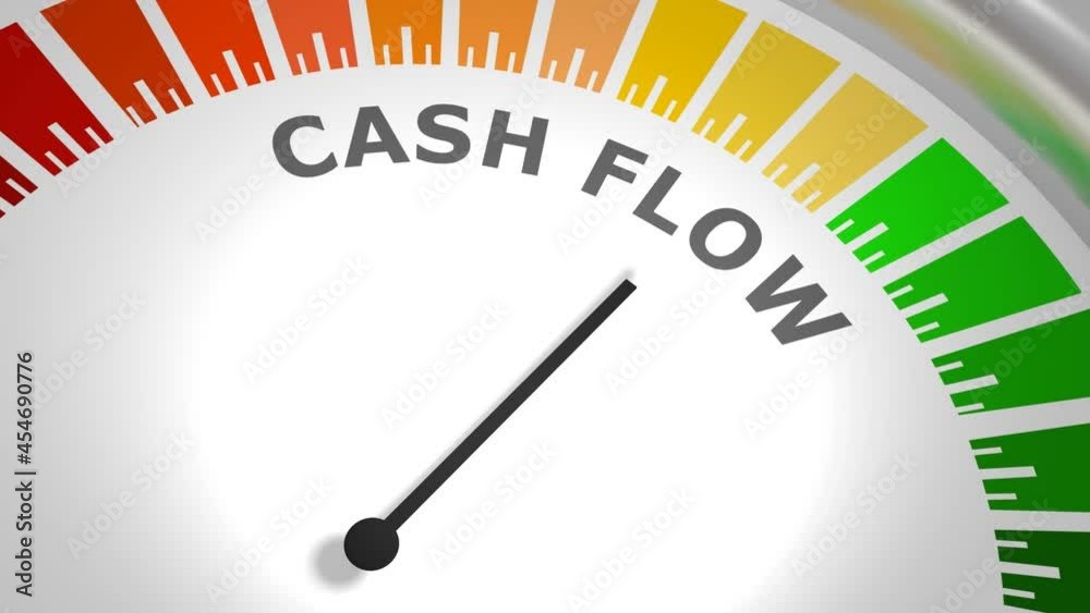 Abstract measuring device panel of cash flow Abstract measuring device panel of cash flow