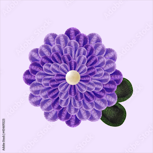 つまみ細工で作られた花のグラフィックとベクター背景