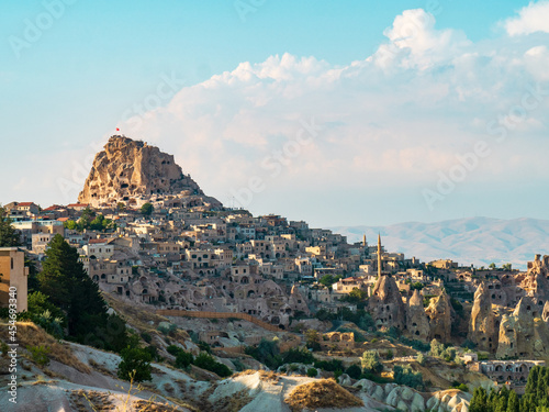 View of the ancient Turkish city in the rock