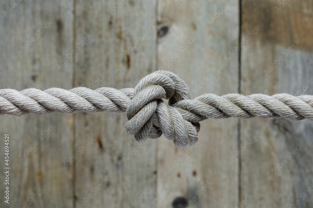 background with rope, copy space, old wooden texture