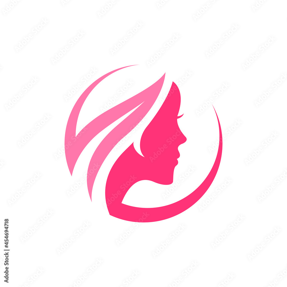 beauty care and hair care logo design vector illustration beauty care and hair care logo design vector illustration