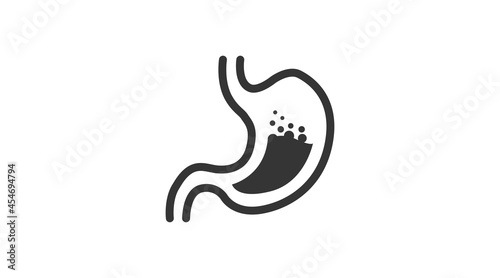 Stomach Icon. Vector isolated illustration of a stomach