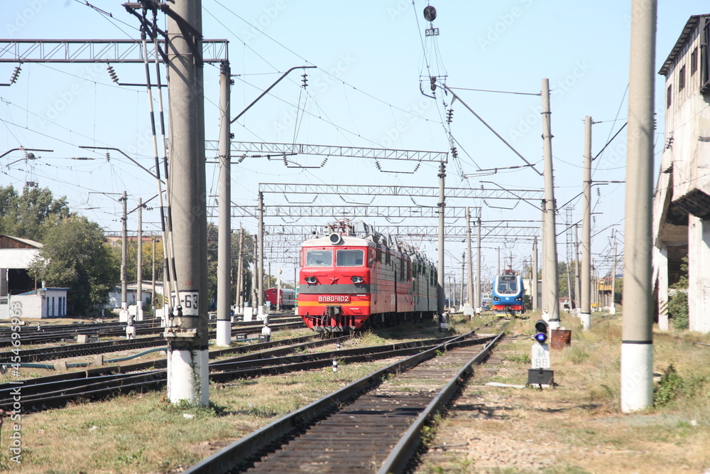 train on the railway