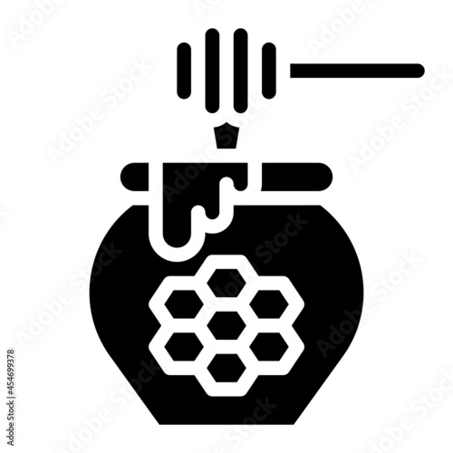 honey glyph icon