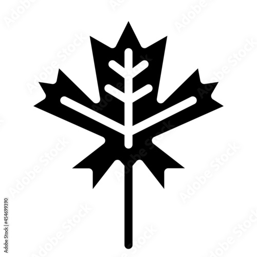 maple leaf glyph icon