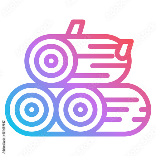 firewood gradient icon