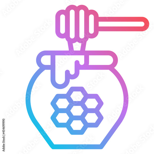 honey gradient icon