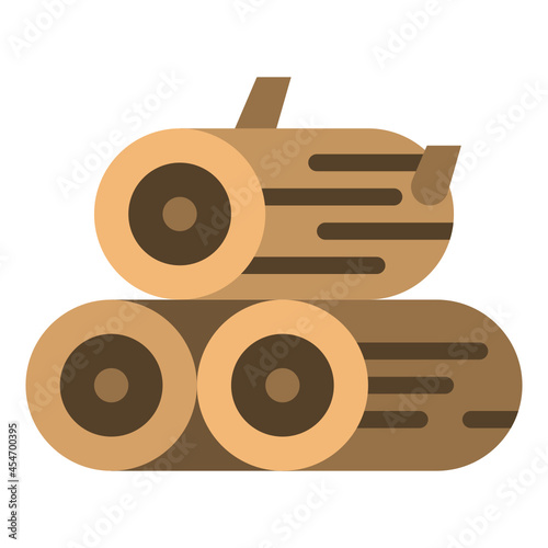 firewood flat icon